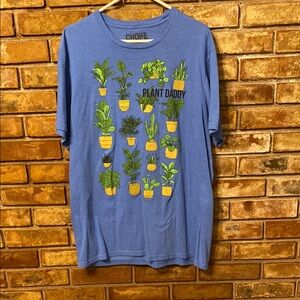 Chowe Blue Plant Daddy Graphic T-Shirt